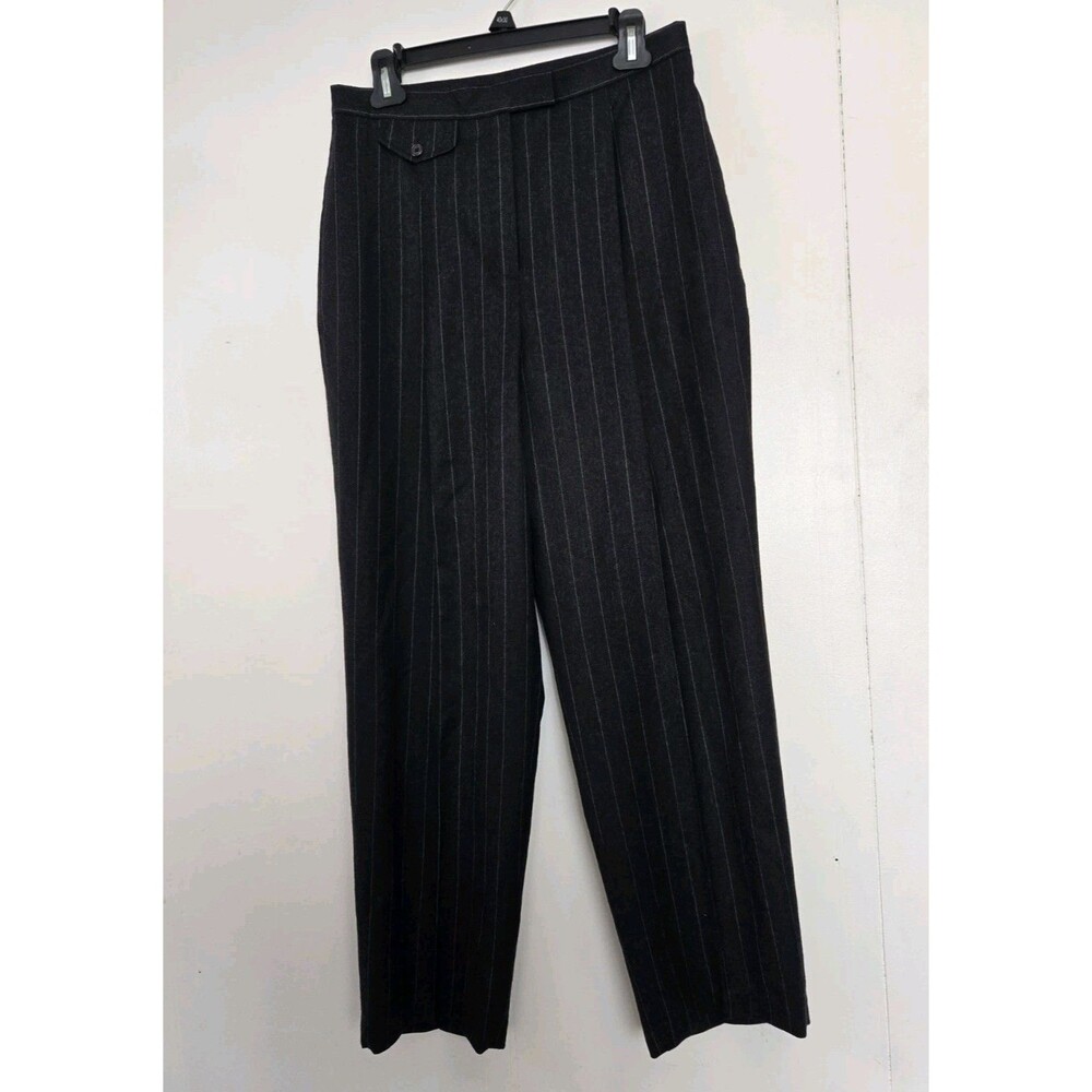 Lauren Ralph Lauren Black Pinstripe Trousers
